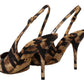 Dolce & Gabbana Tiger Pattern Slingback Heels Pumps