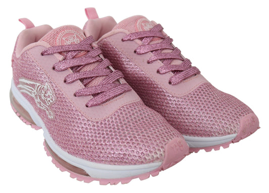 Chic Powder Pink High-Craft Sneakers - SEHABRANDS