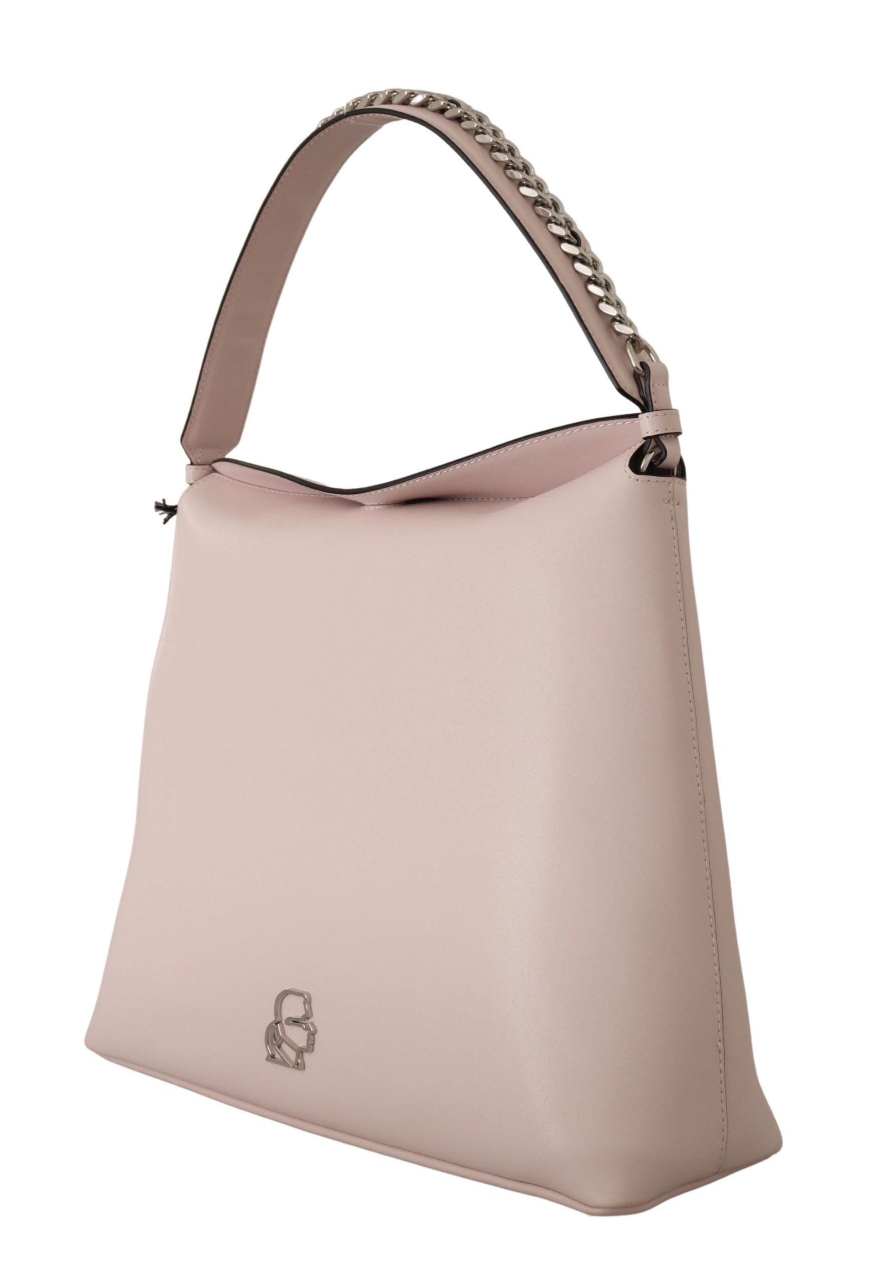 Elegant Mauve Chalk Leather Shoulder Bag - SEHABRANDS