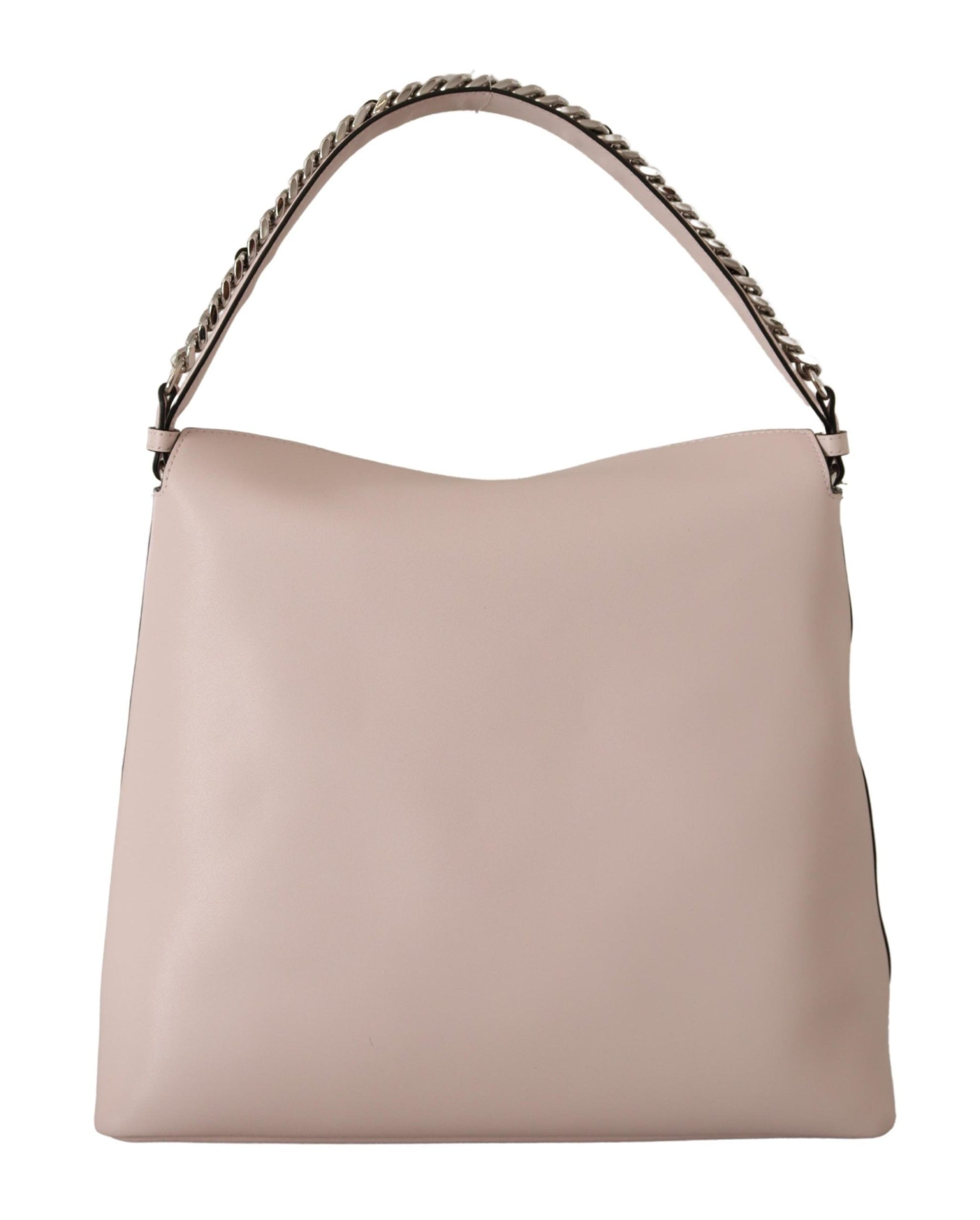 Elegant Mauve Chalk Leather Shoulder Bag - SEHABRANDS