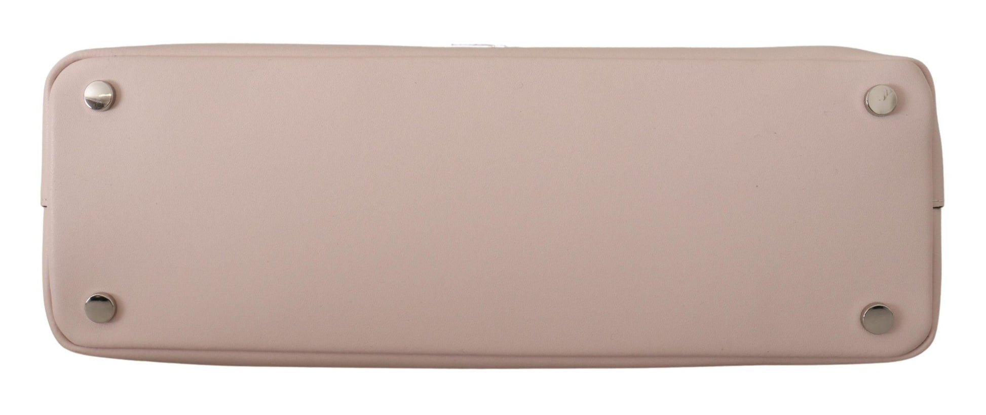 Elegant Mauve Chalk Leather Shoulder Bag - SEHABRANDS