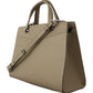 Enchanting Sage Green Leather Tote - SEHABRANDS