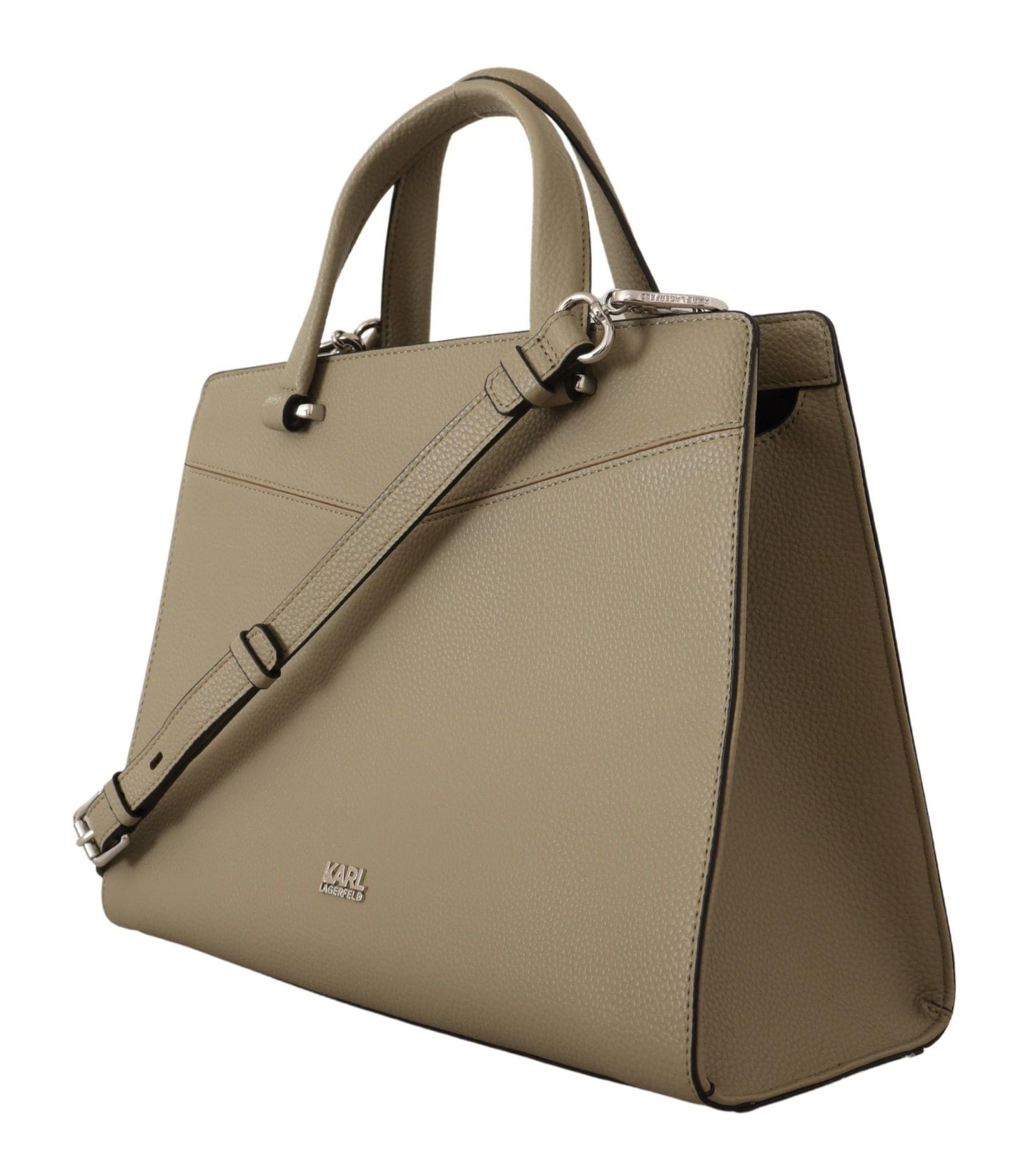 Enchanting Sage Green Leather Tote - SEHABRANDS