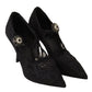 Dolce & Gabbana Elegant Black Lace Stiletto Pumps