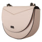 Elegant Mauve Light Pink Leather Shoulder Bag - SEHABRANDS