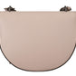 Elegant Mauve Light Pink Leather Shoulder Bag - SEHABRANDS