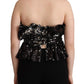 Elegant Strapless Sequined Top - SEHABRANDS