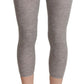 Chic Gray Slim-Fit Cropped Leggings - SEHABRANDS