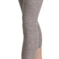 Chic Gray Slim-Fit Cropped Leggings - SEHABRANDS