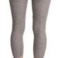 Chic Gray Slim-Fit Cropped Leggings - SEHABRANDS