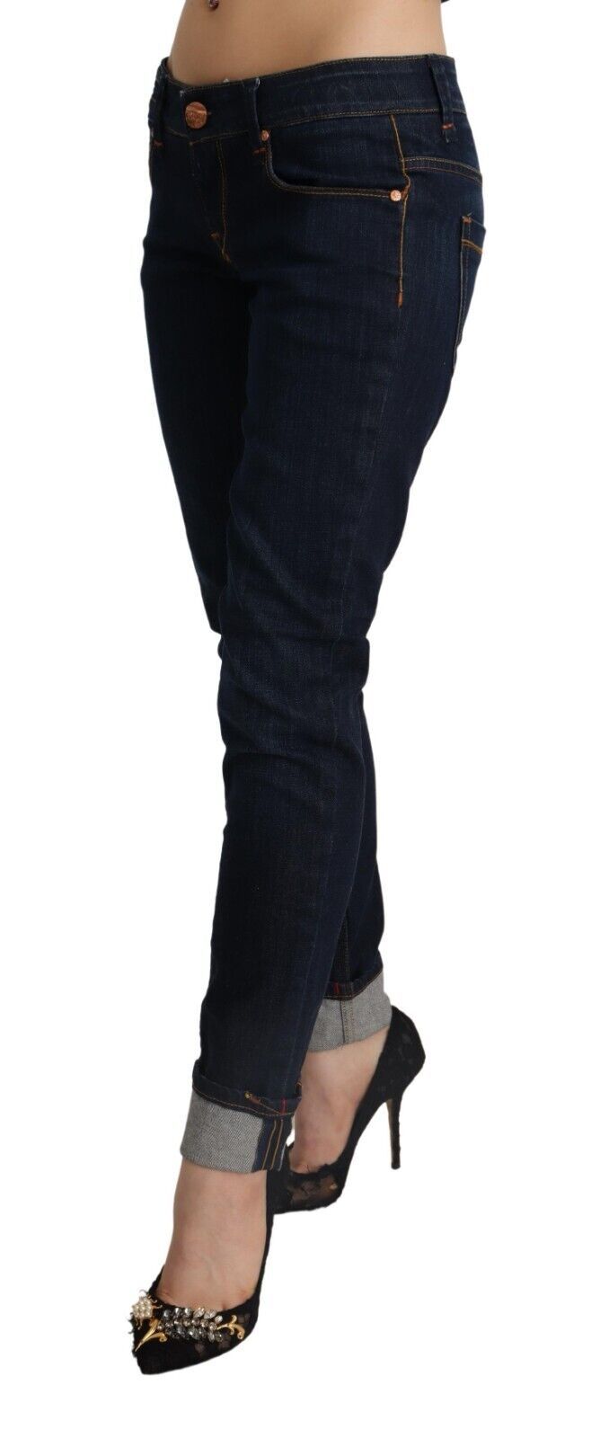 Slim Fit Dark Blue Denim Elegance - SEHABRANDS