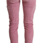 Chic Pink Low Waist Skinny Jeans - SEHABRANDS