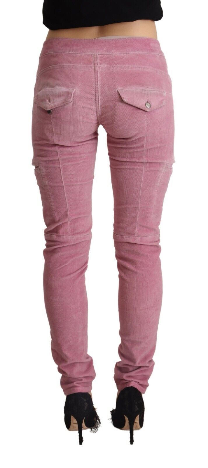 Chic Pink Low Waist Skinny Jeans - SEHABRANDS