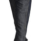 Elegant Mid Waist Straight Cut Denim - SEHABRANDS