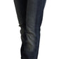 Chic Dark Blue Low Waist Skinny Jeans - SEHABRANDS