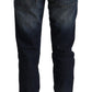 Chic Dark Blue Low Waist Skinny Jeans - SEHABRANDS