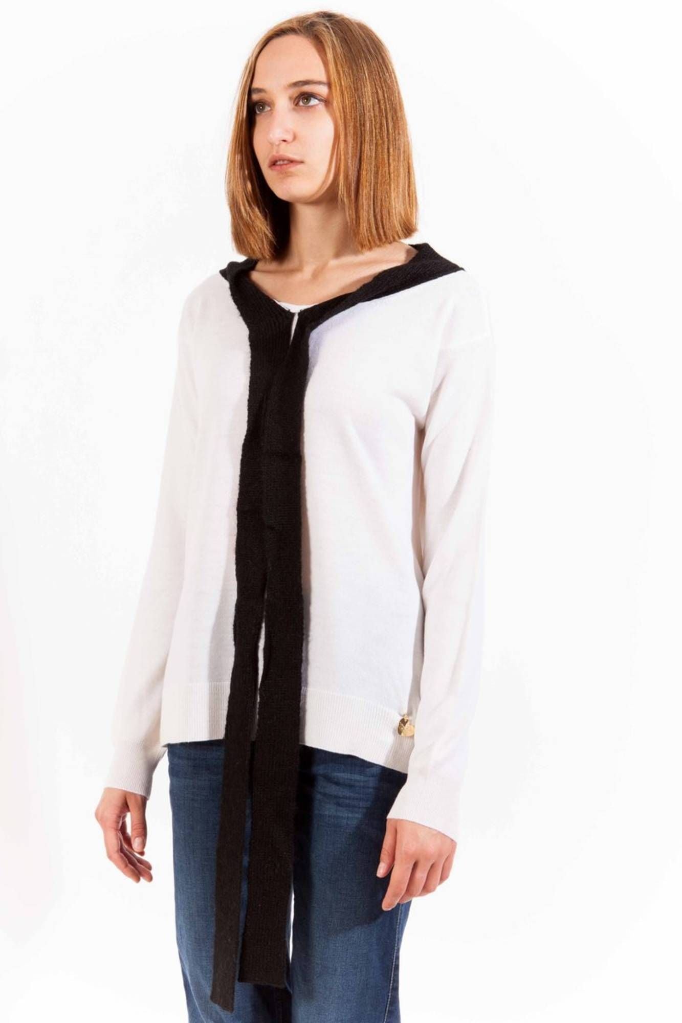 White Wool Women Sweater - SEHABRANDS