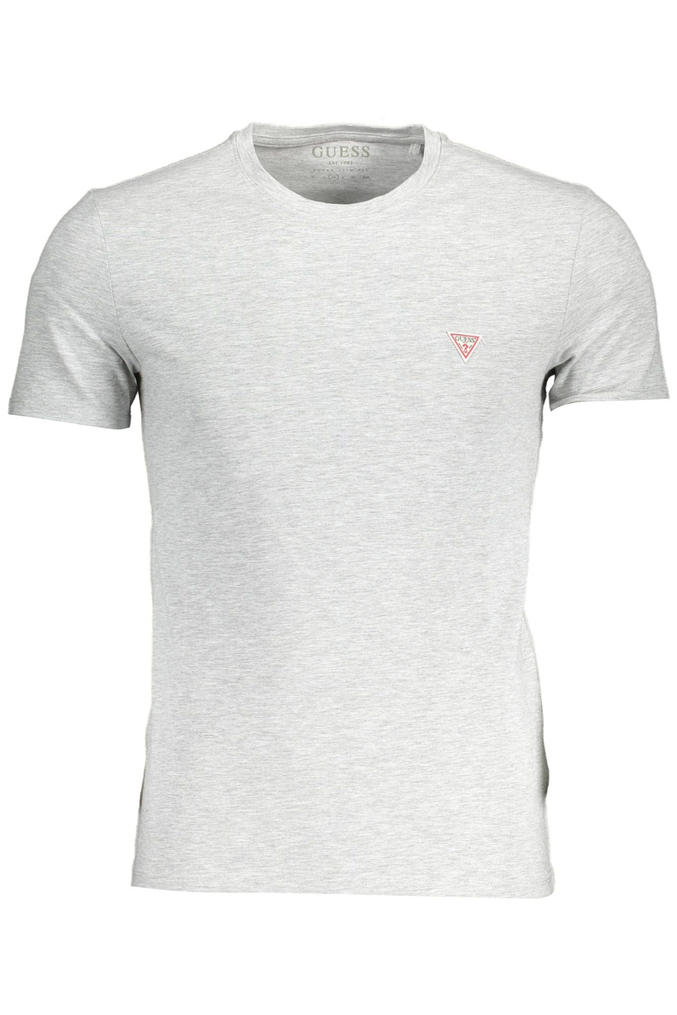 Gray Cotton Men T-Shirt - SEHABRANDS