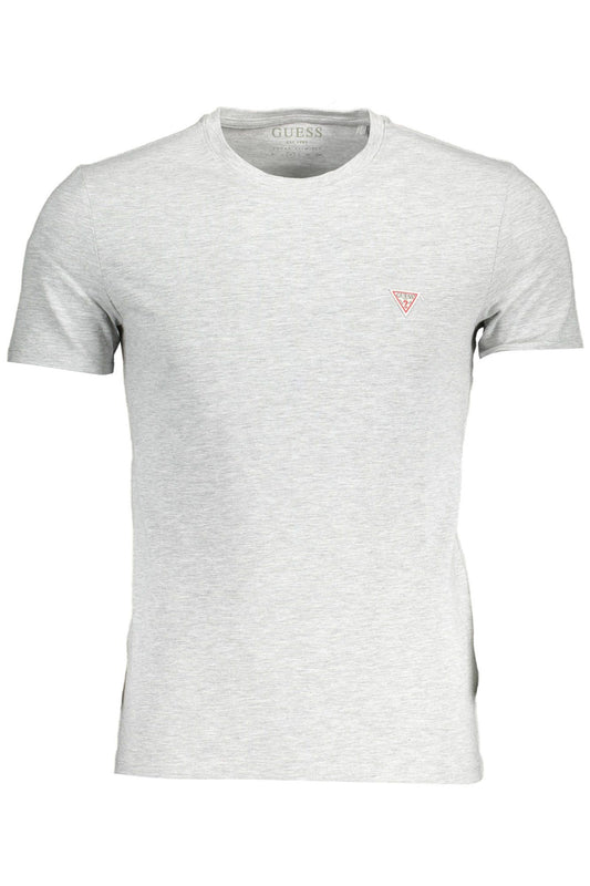 Gray Cotton Men T-Shirt - SEHABRANDS