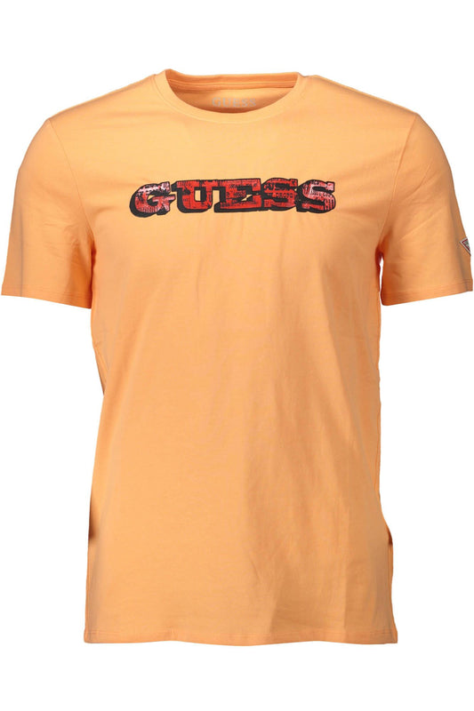 Orange Cotton Men T-Shirt - SEHABRANDS