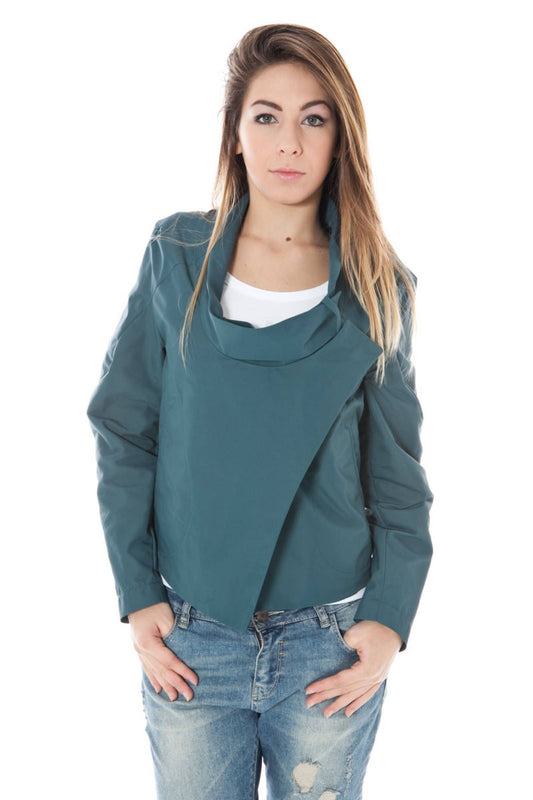 Green Polyamide Women Jacket - SEHABRANDS