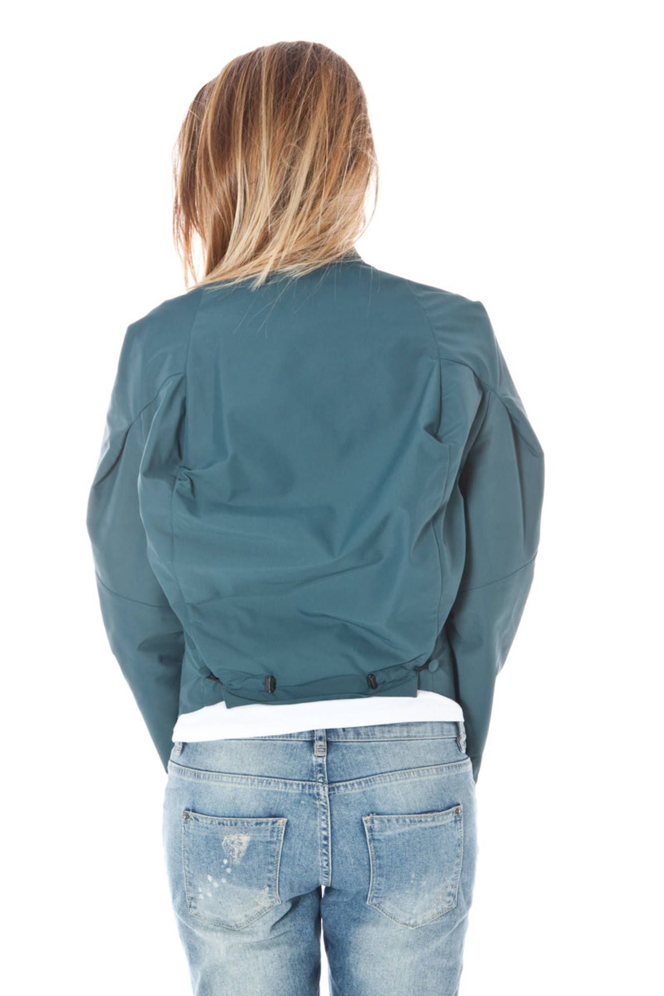 Green Polyamide Women Jacket - SEHABRANDS