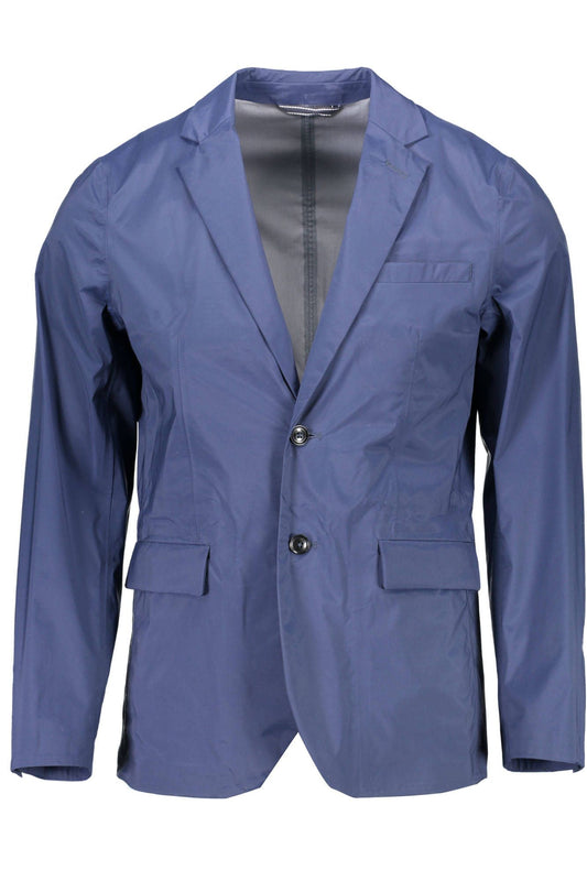 Blue Nylon Men Jacket - SEHABRANDS