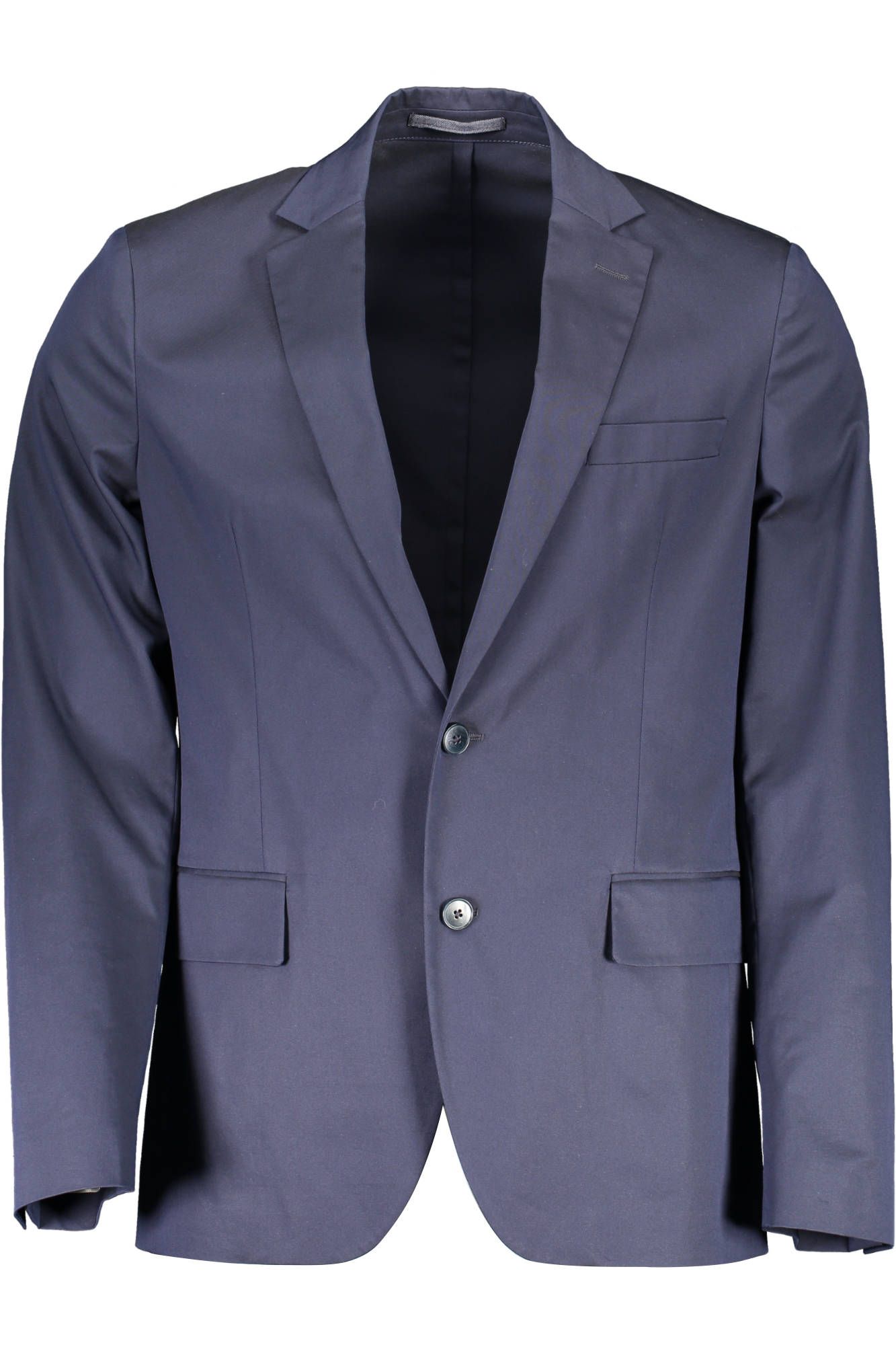 Blue Cotton Men Jacket - SEHABRANDS