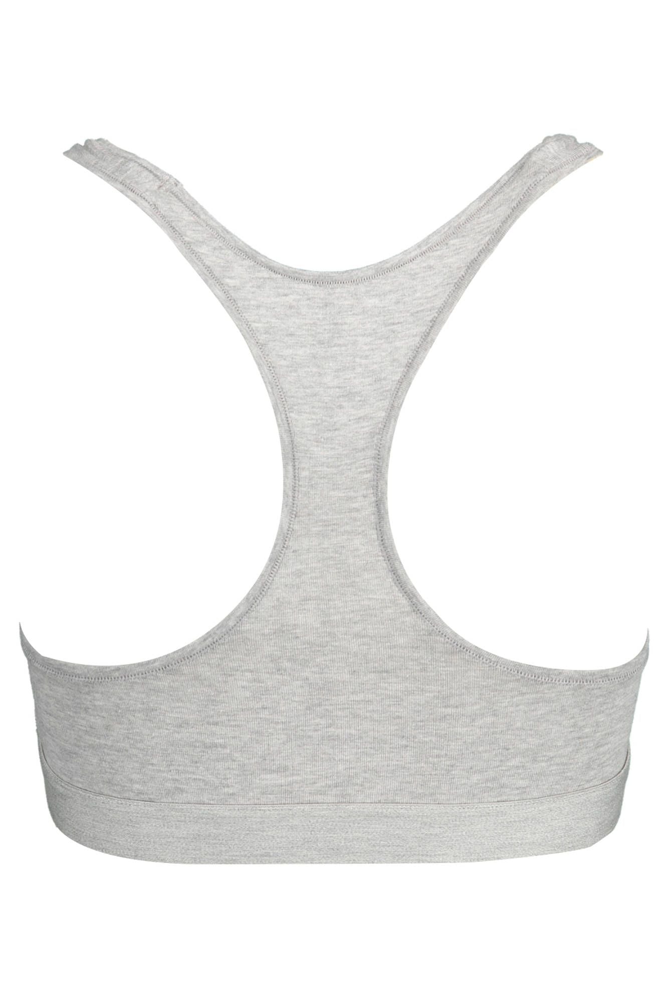 Gray Cotton Women Sports Bra - SEHABRANDS