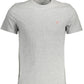 Gray Cotton Men T-Shirt - SEHABRANDS