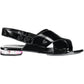 Black Polyethylene Women Sandal - SEHABRANDS