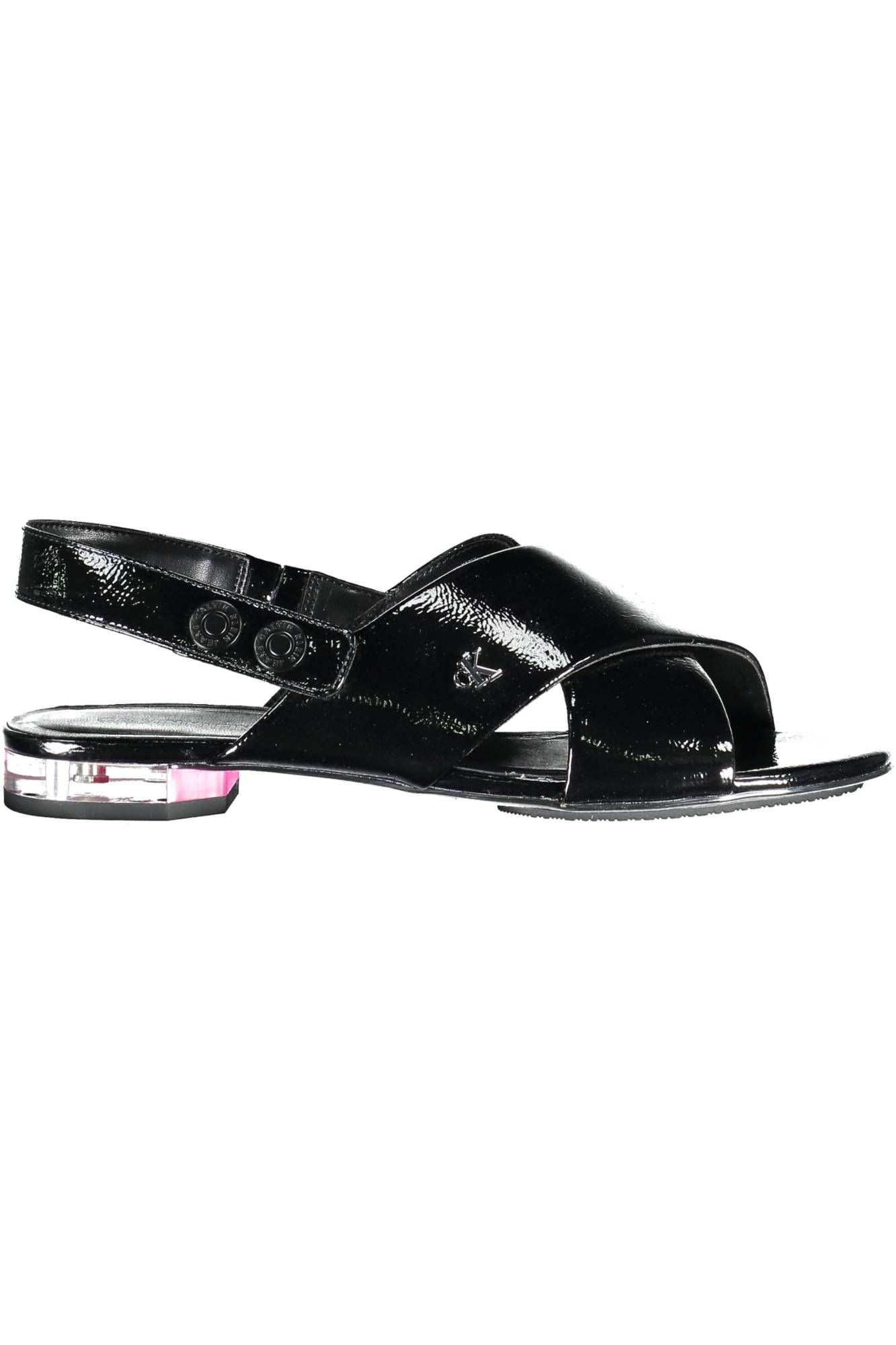 Black Polyethylene Women Sandal - SEHABRANDS