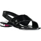 Black Polyethylene Women Sandal - SEHABRANDS