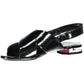 Black Polyethylene Women Sandal - SEHABRANDS