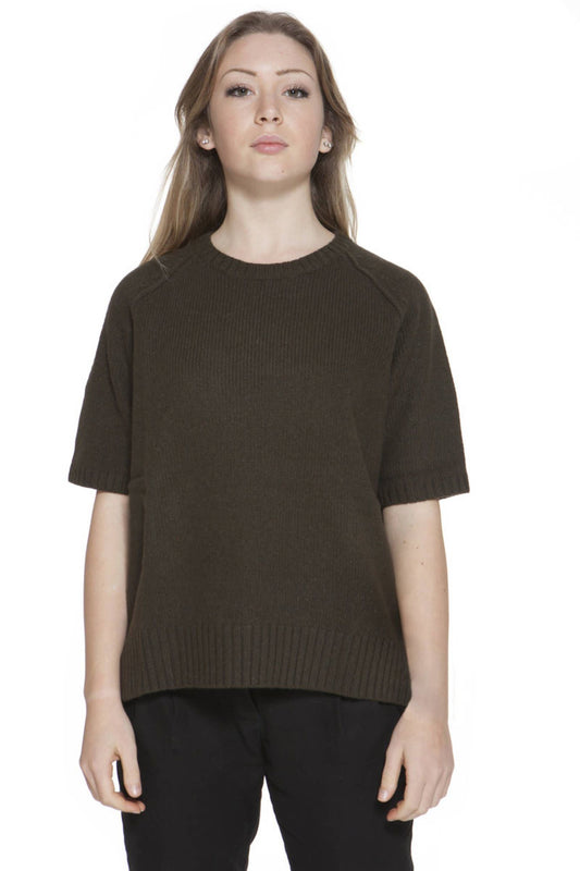 Green Wool Women Sweater - SEHABRANDS