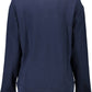 Blue Cotton Women Sweater - SEHABRANDS