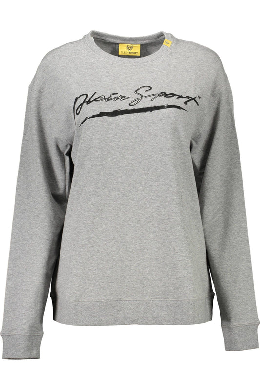 Gray Cotton Women Sweater - SEHABRANDS