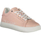 Pink Leather Women Sneaker - SEHABRANDS