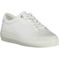 White Leather Women Sneaker - SEHABRANDS