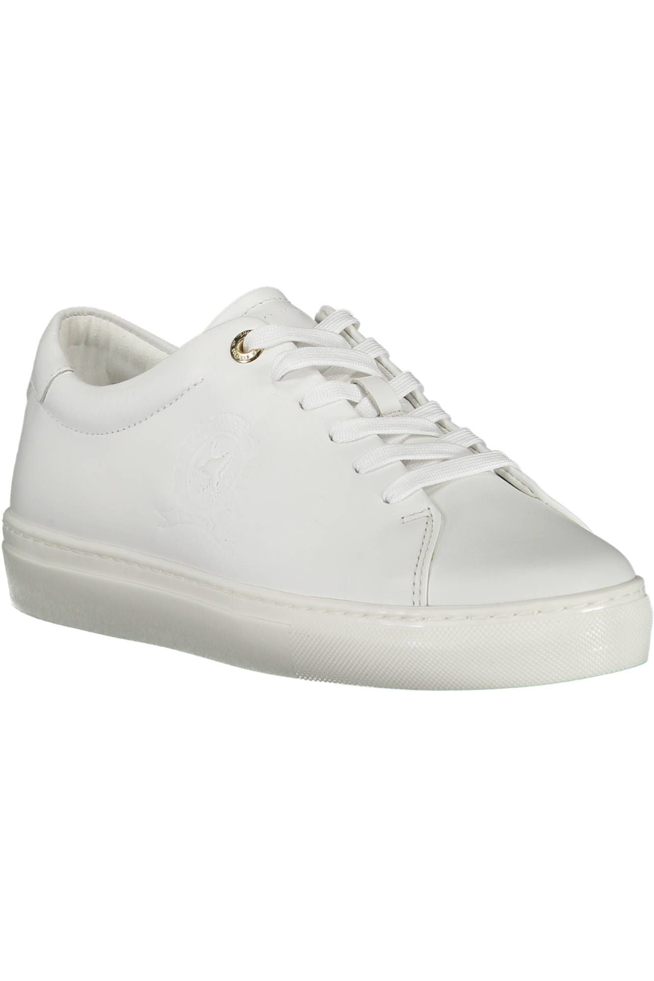 White Leather Women Sneaker - SEHABRANDS