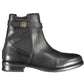 Black Leather Women Boot - SEHABRANDS