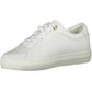 White Leather Women Sneaker - SEHABRANDS