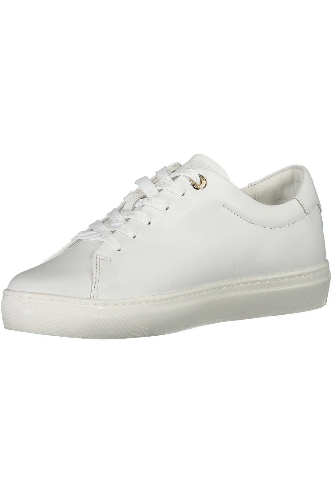 White Leather Women Sneaker - SEHABRANDS