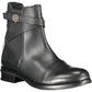 Black Leather Women Boot - SEHABRANDS