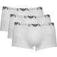 Emporio Armani White Cotton Men Trunk