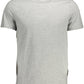 Gray Cotton Men T-Shirt - SEHABRANDS