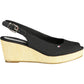 Black Cotton Women Sandal - SEHABRANDS