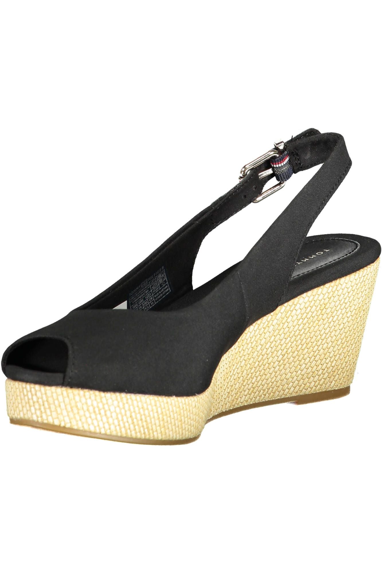 Black Cotton Women Sandal - SEHABRANDS