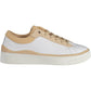 White Leather Women Sneaker - SEHABRANDS