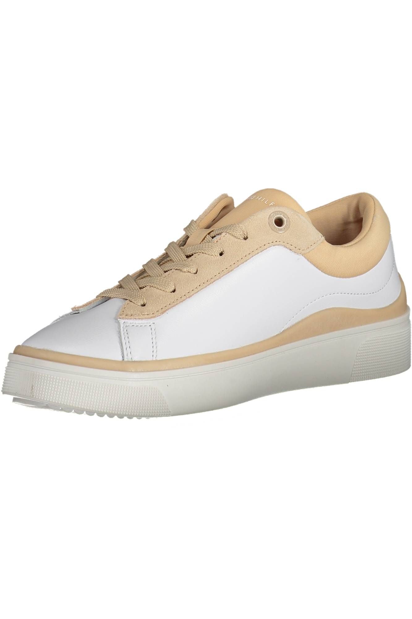 White Leather Women Sneaker - SEHABRANDS